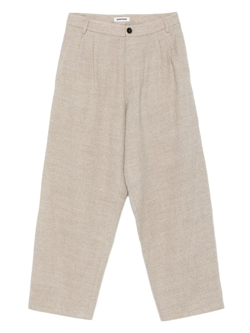 DARKPARK Phebe pleated wide-leg trousers | Neutrals | Image 1