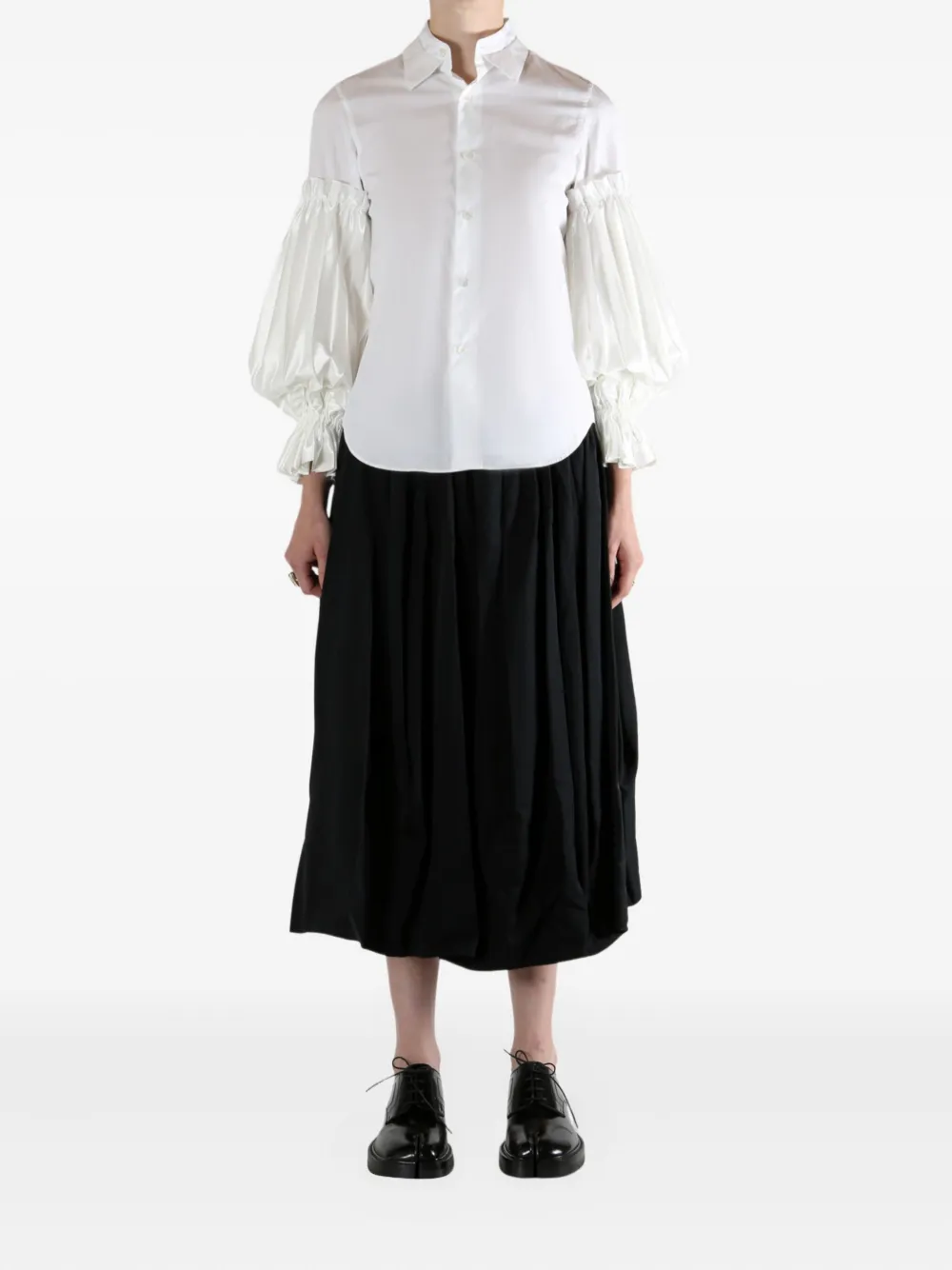 Noir Kei Ninomiya ruffled-sleeve shirt | Shirts | Image 2