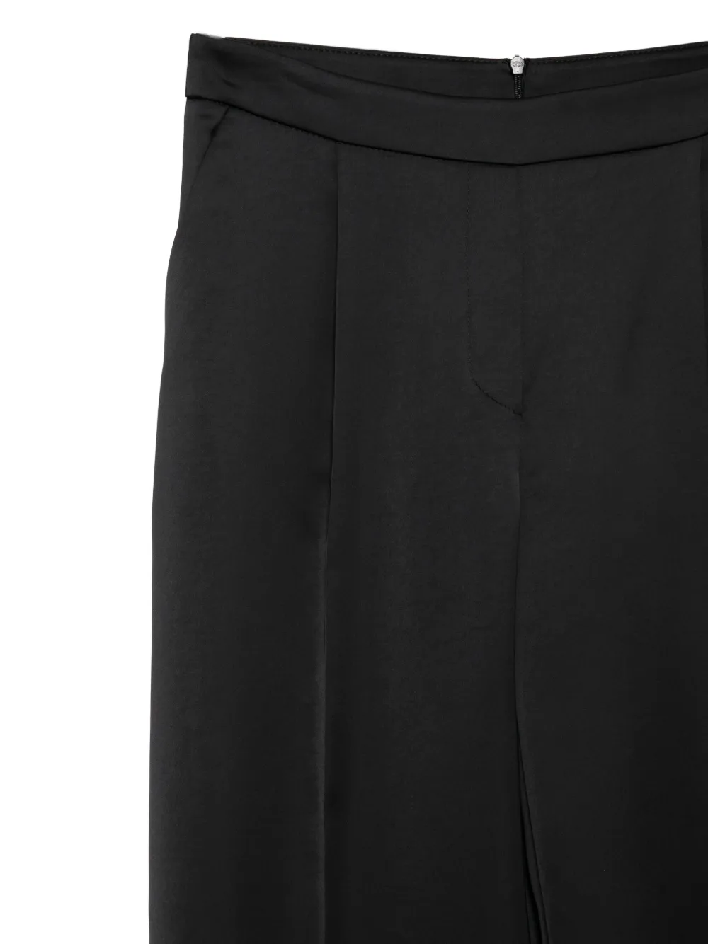 IMPERIAL Broek met geplooide voorkant Zwart