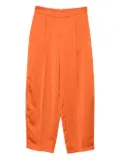 IMPERIAL satin-finish pants - Orange