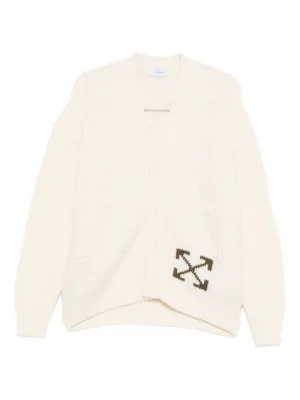 オフホワイト　カーディガン　白　off-White ホワイト（白）系 Off-White(オフホワイト) カーディガン(メンズ