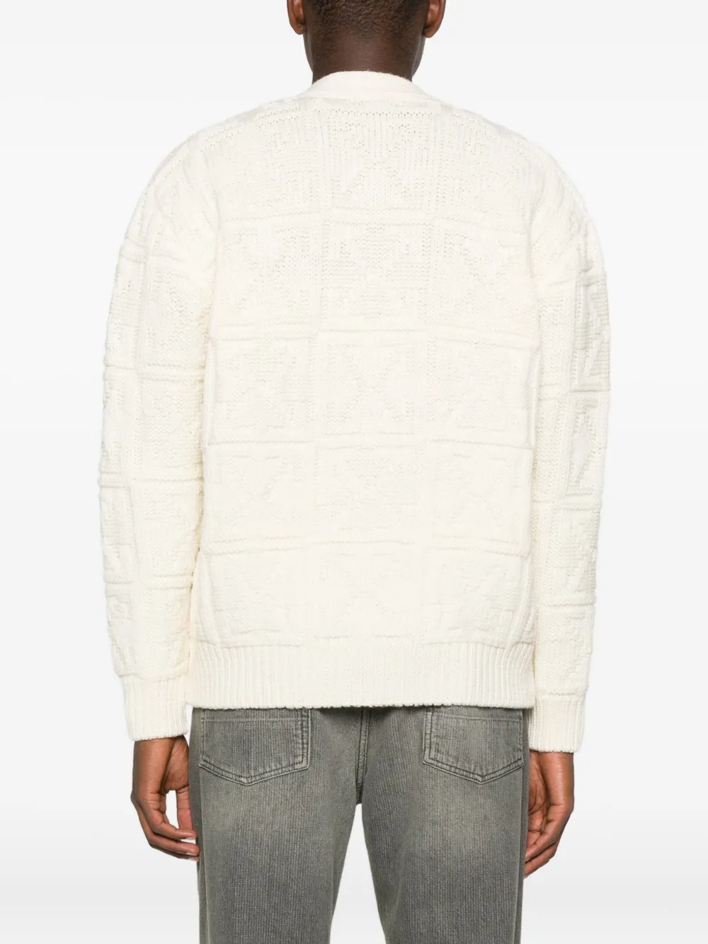 Off-White Vest met Arrows-patroon Beige