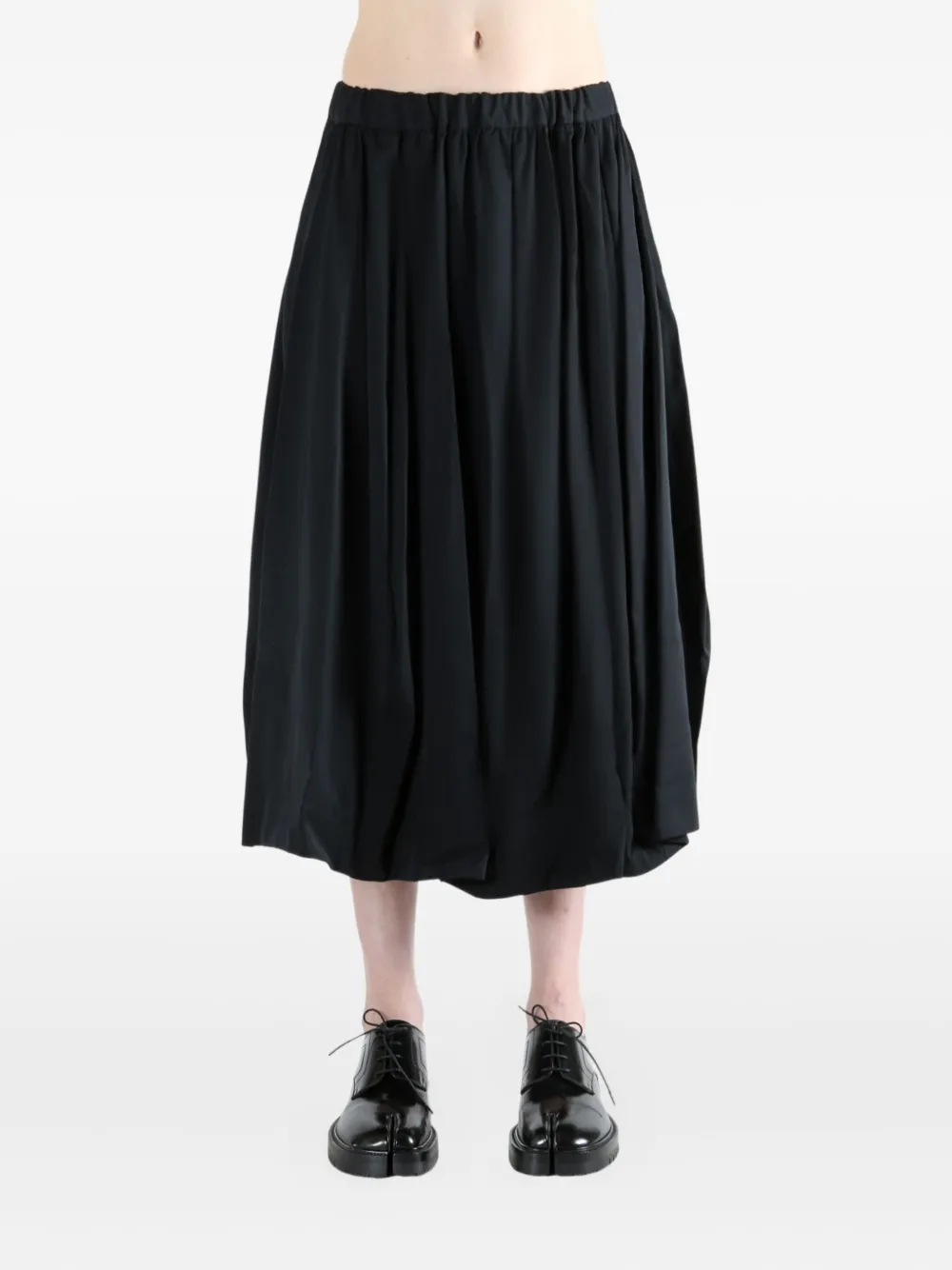 Comme Des Garçons Elastic Waist Skirt In Black
