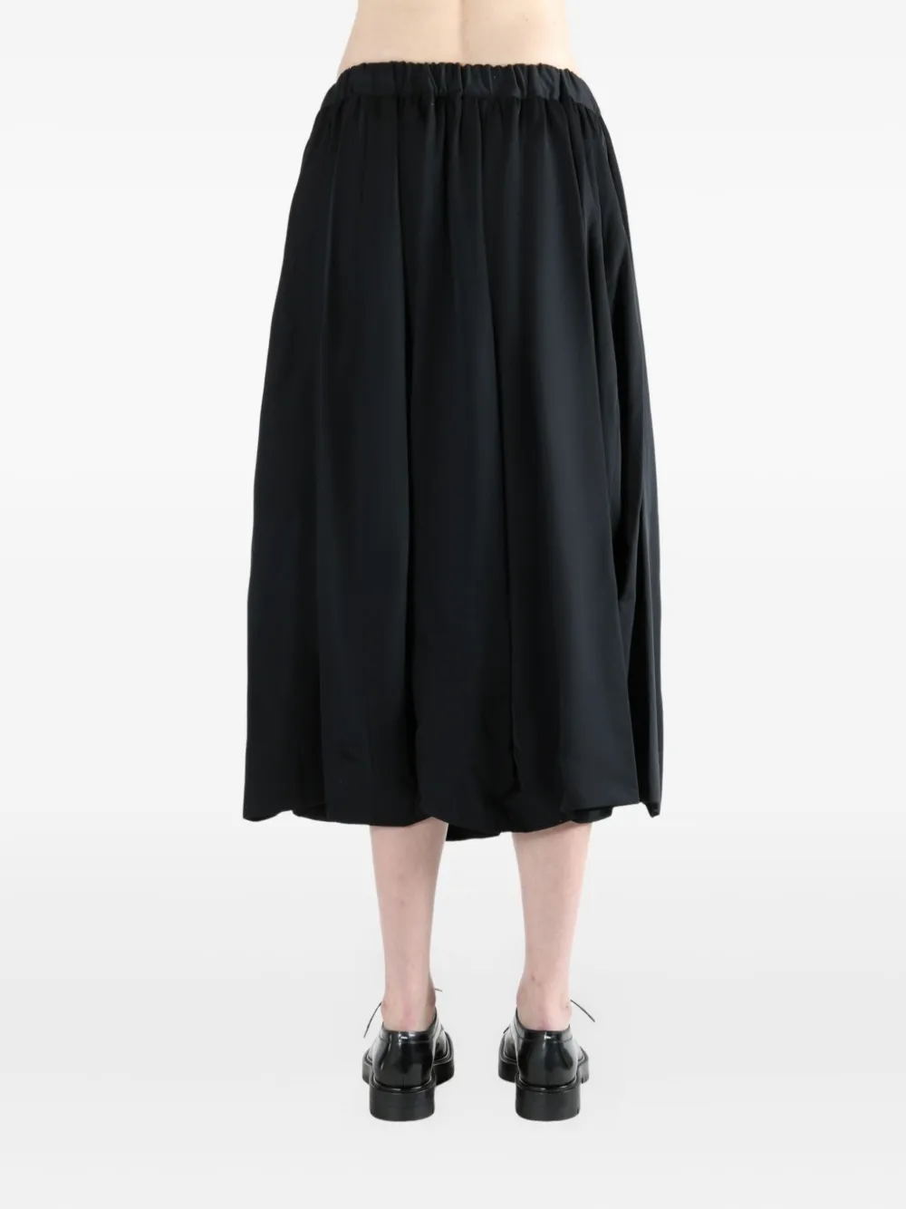 Comme Des Garçons Elastic Waist Skirt In Black