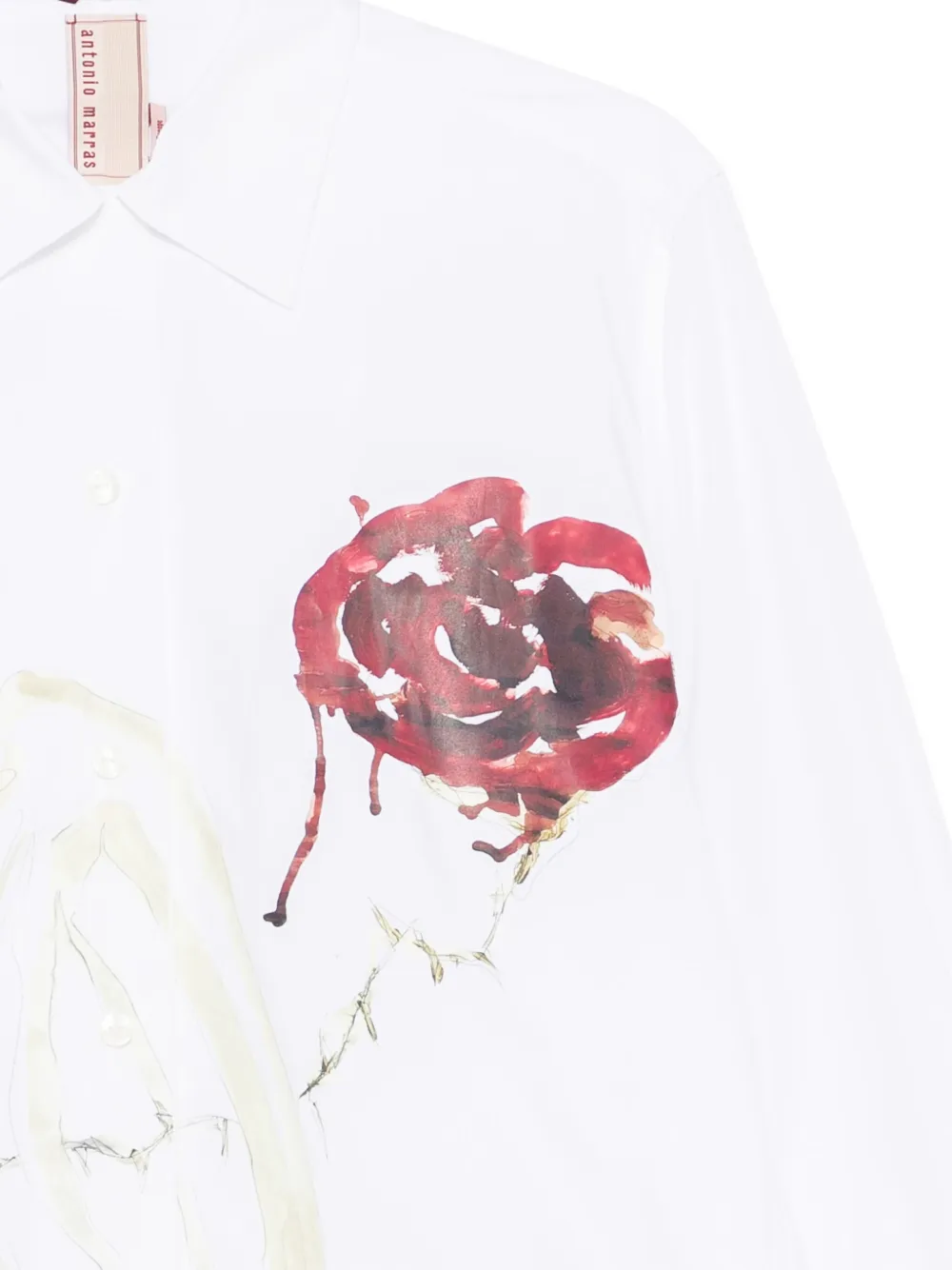 Antonio Marras Shirt met bloemenprint Wit