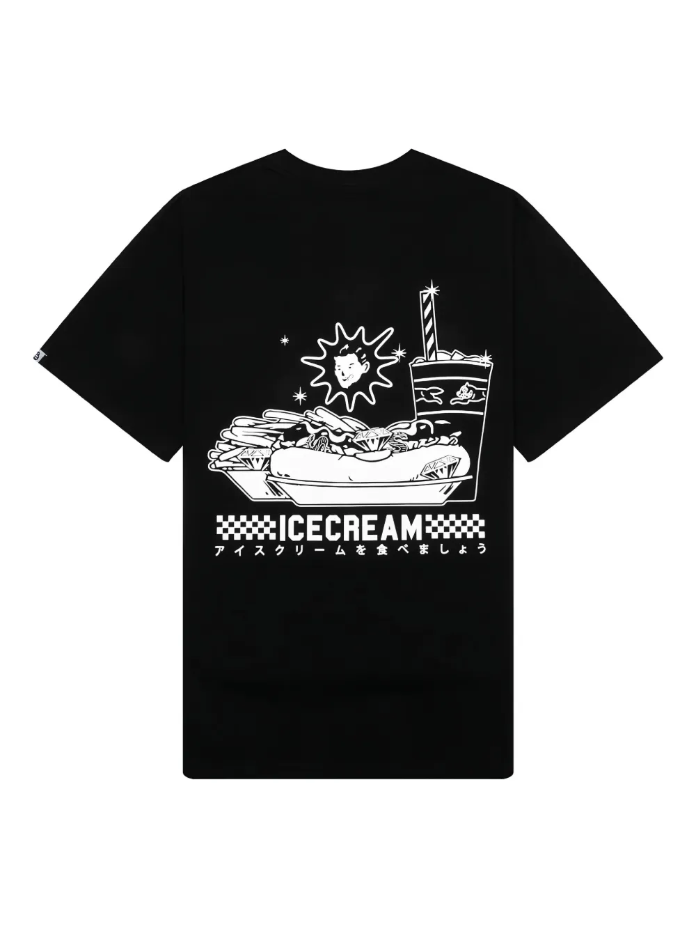 ICECREAM logo-detail T-shirt - Zwart