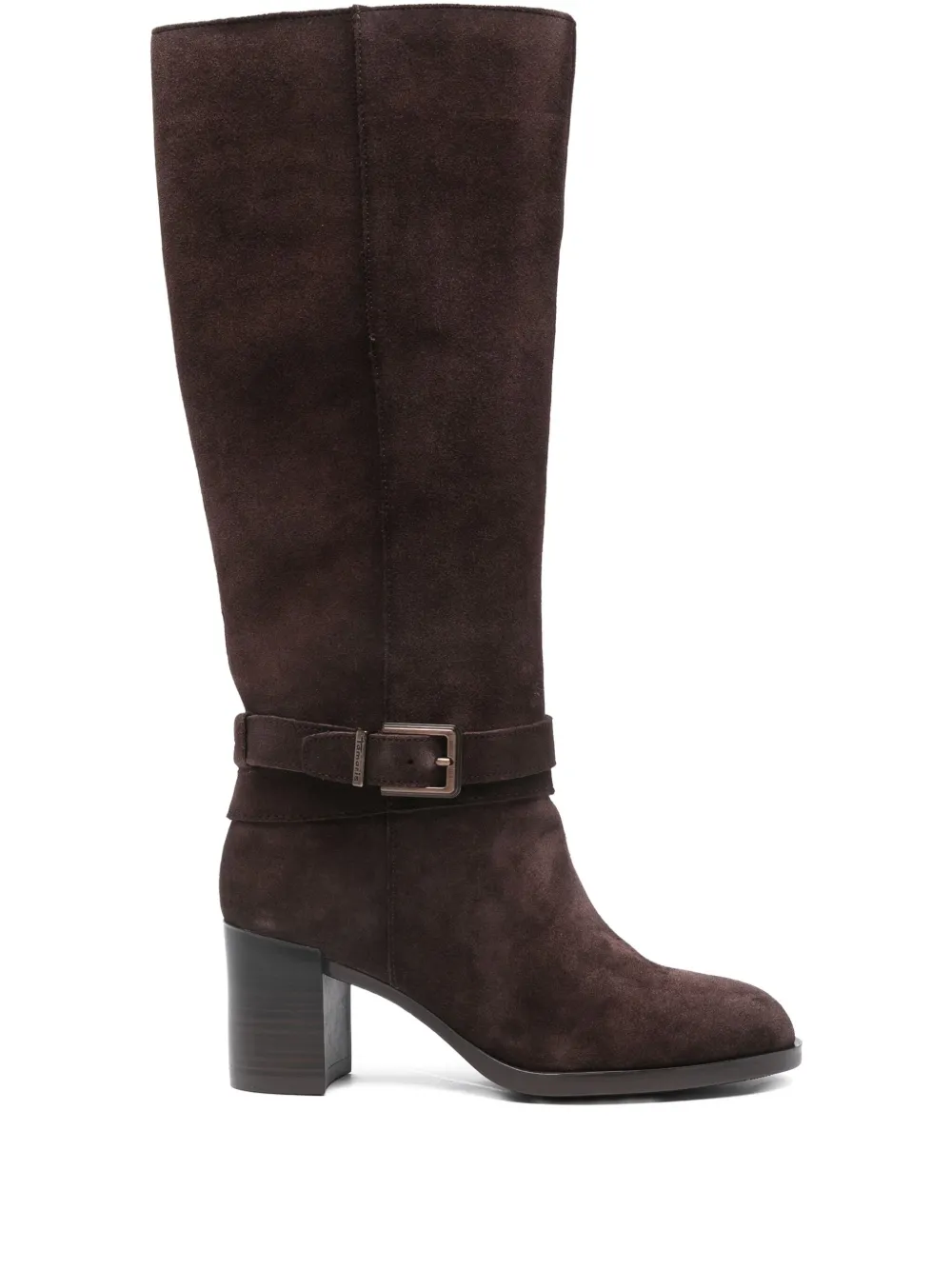 Tamaris 65mm Buckled Knee-high Boots In Brown
