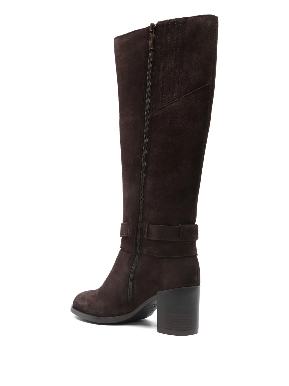 Tamaris 65mm Buckled Knee-high Boots In Brown