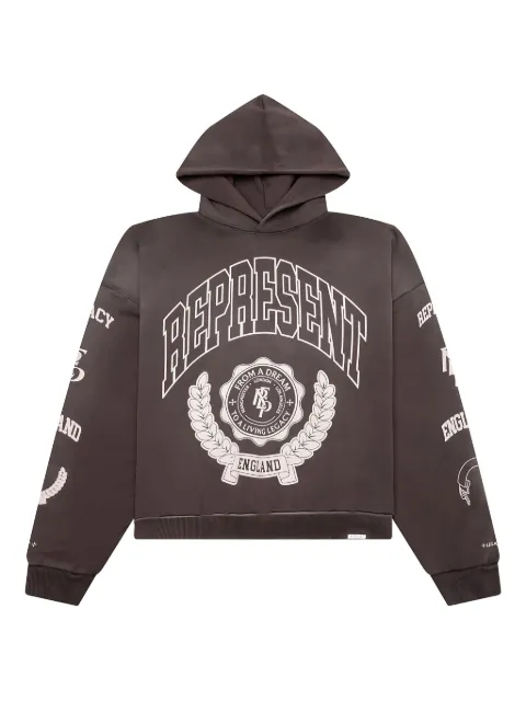 Represent logo-print hoodie
