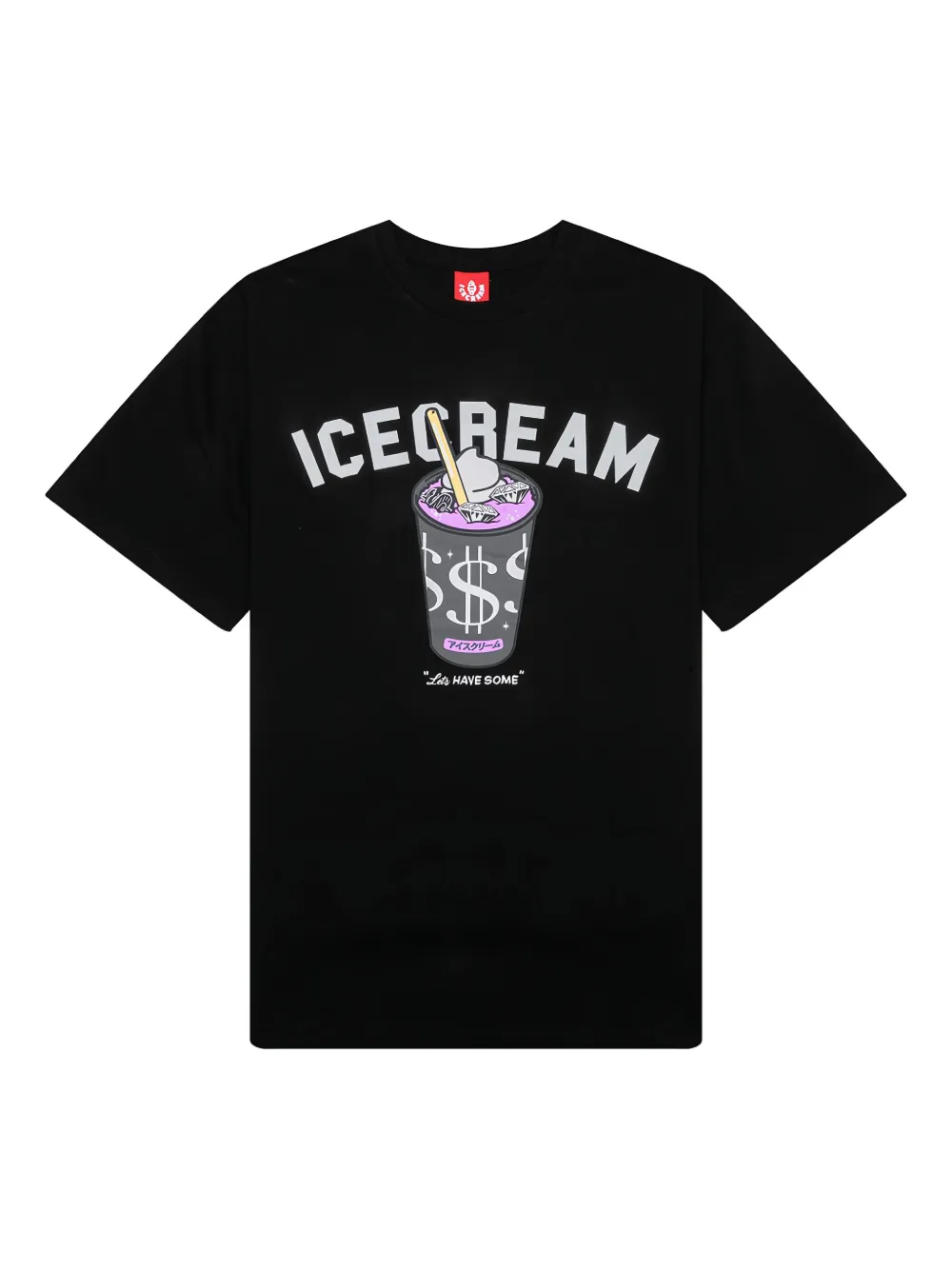 ICECREAM logo-print T-shirt | Black | Image 1