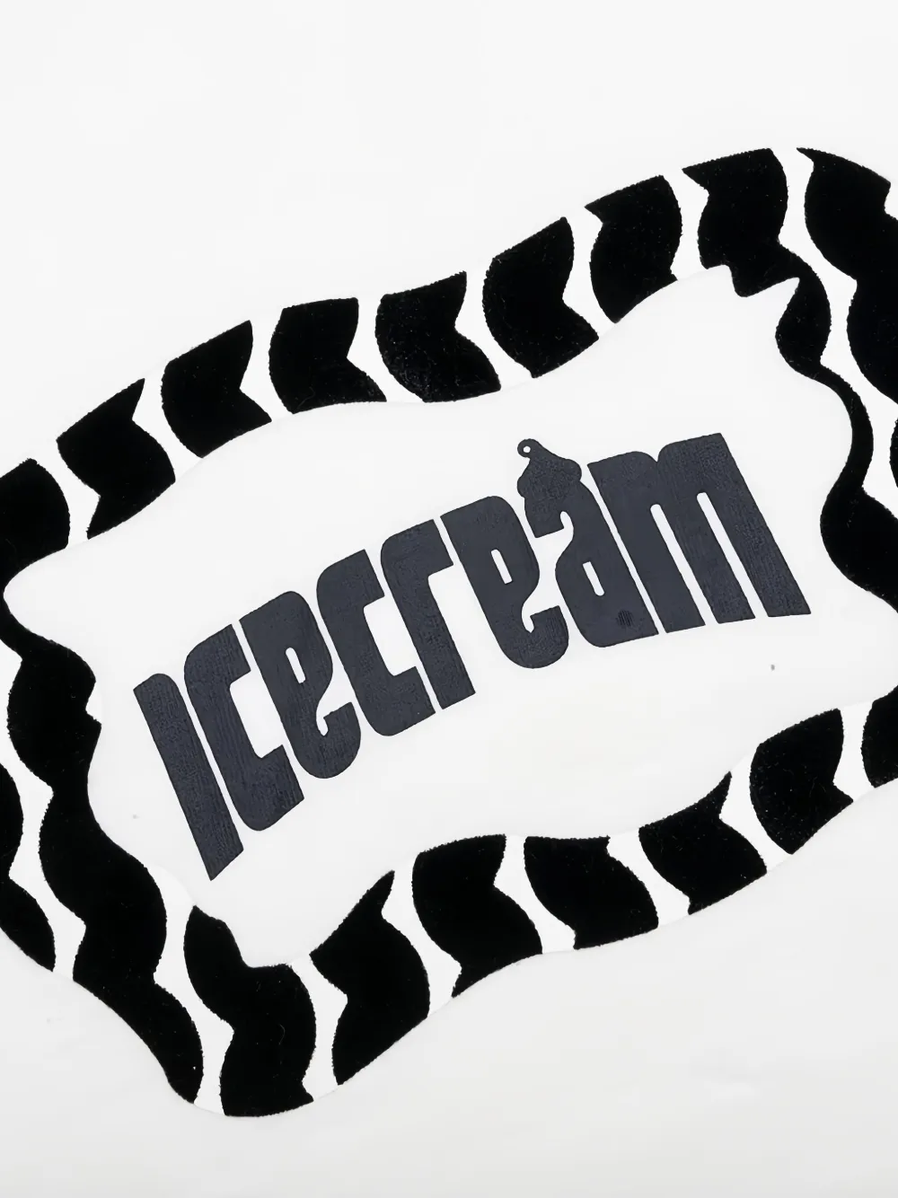 ICECREAM T-shirt met ronde hals Wit