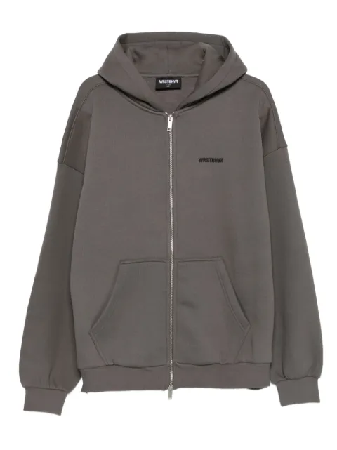 WRSTBHVR zip-up hoodie
