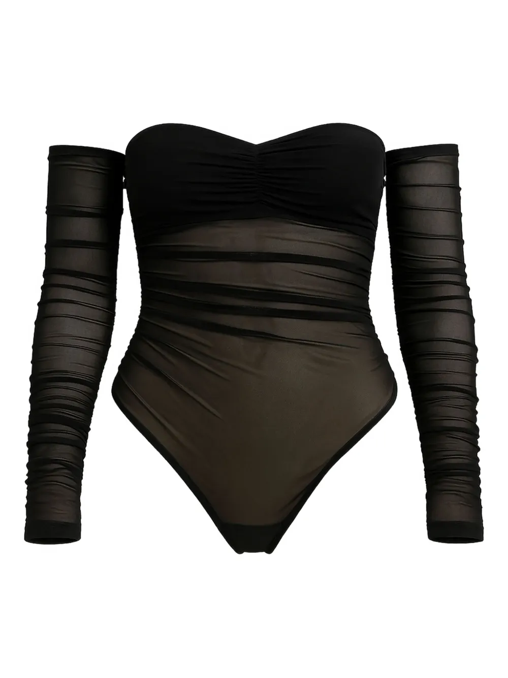 Amazuìn Oriane ruched strapless body | Black | Image 1