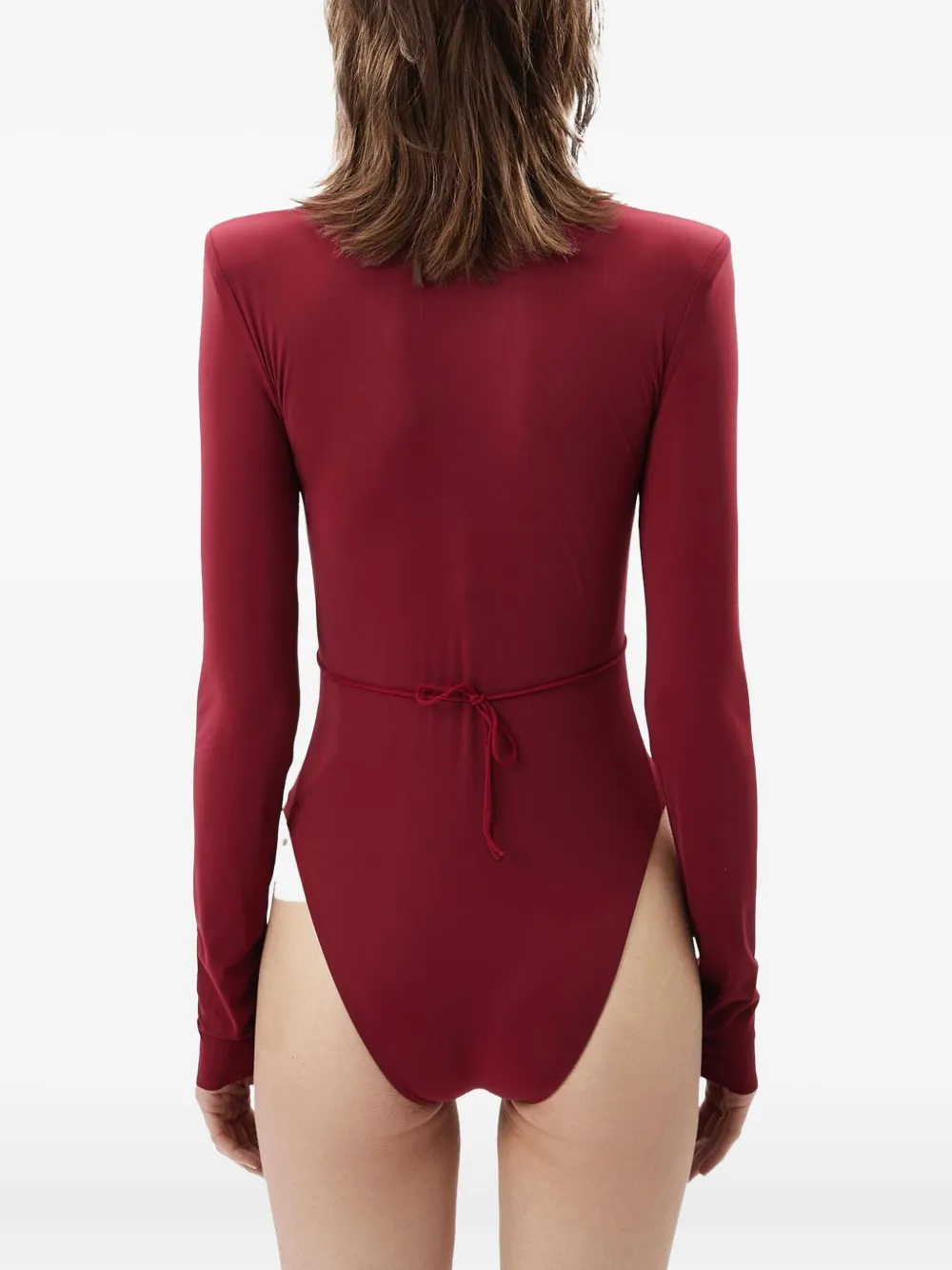 Amazuìn Martin Long-sleeve Bodysuit In Red