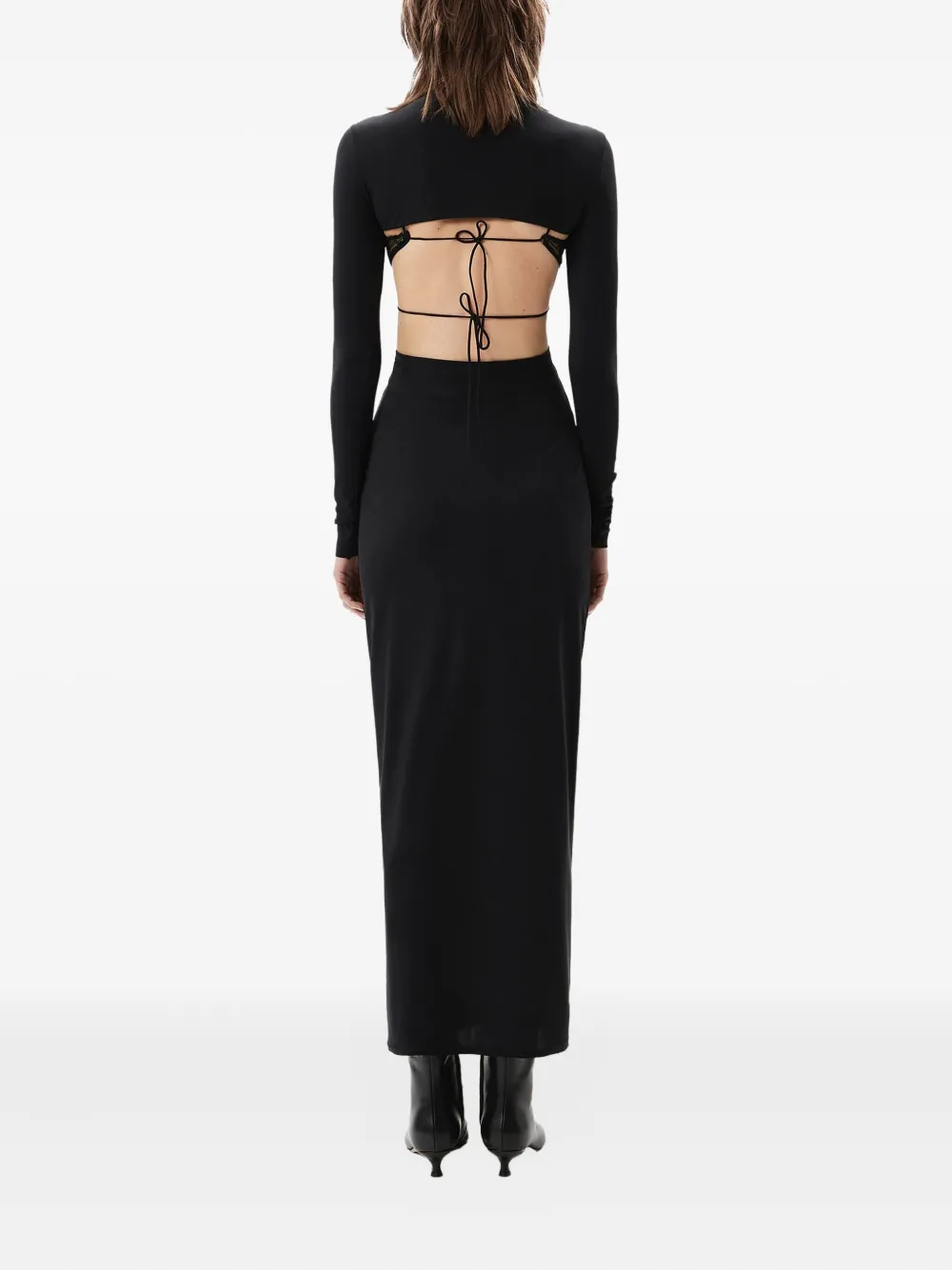 Amazuìn Dhemi Lace Cutout Dress In Black