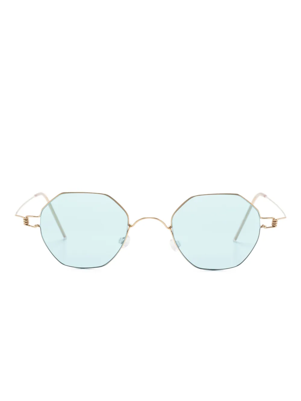 Lindberg geometric-frame sunglasses | Gold | Image 1