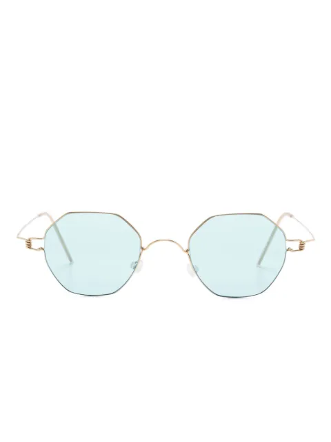 Lindberg geometric-frame sunglasses