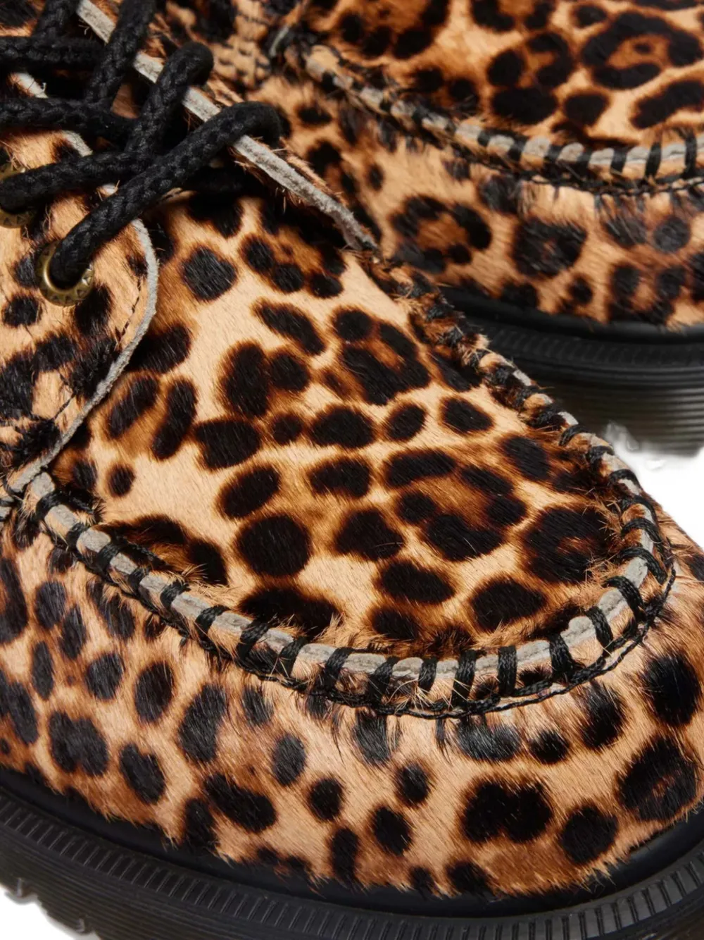 Dr. Martens Leopard-print Loafers In Brown