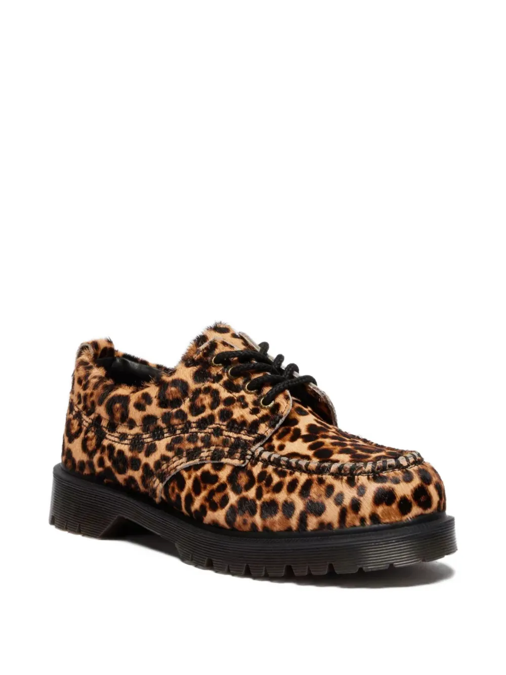 Dr. Martens Leopard-print Loafers In Brown