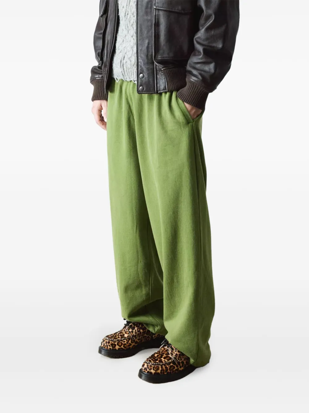 Dr. Martens Loafers met luipaardprint Bruin