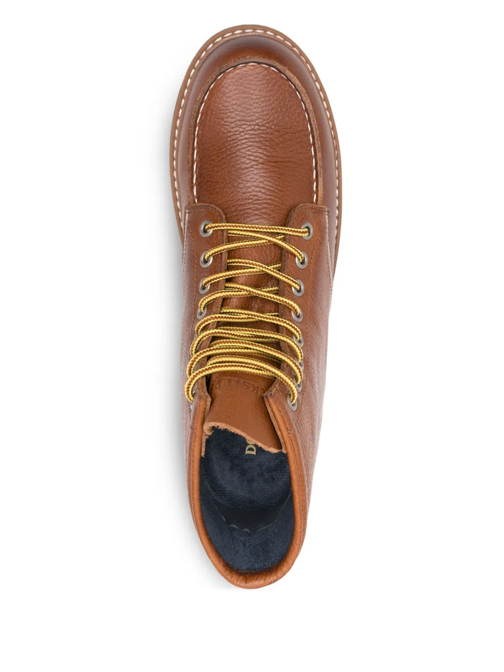 Docksteps Lace-up Leather Boots In Brown