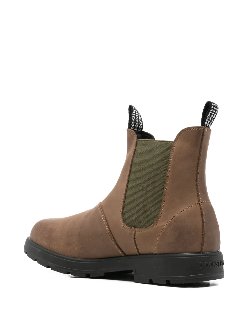 Docksteps Leather Chelsea Boots In Brown