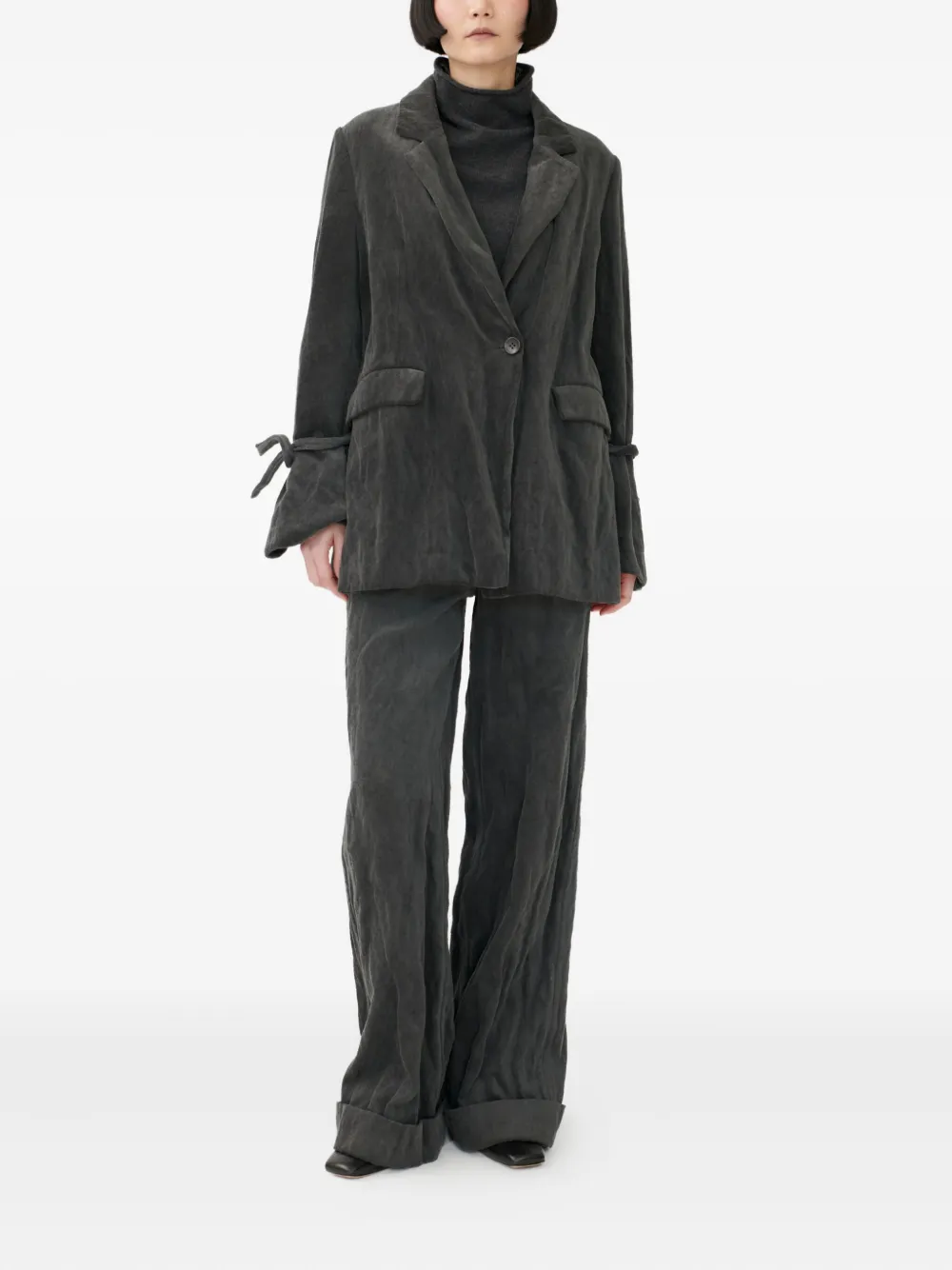 Annette Görtz Kina Fifted Jacket In Gray