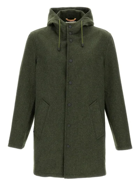 ALPE PIANO hooded wool coat