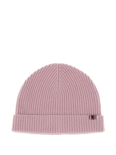 extreme cashmere ribbed cashmere beanie