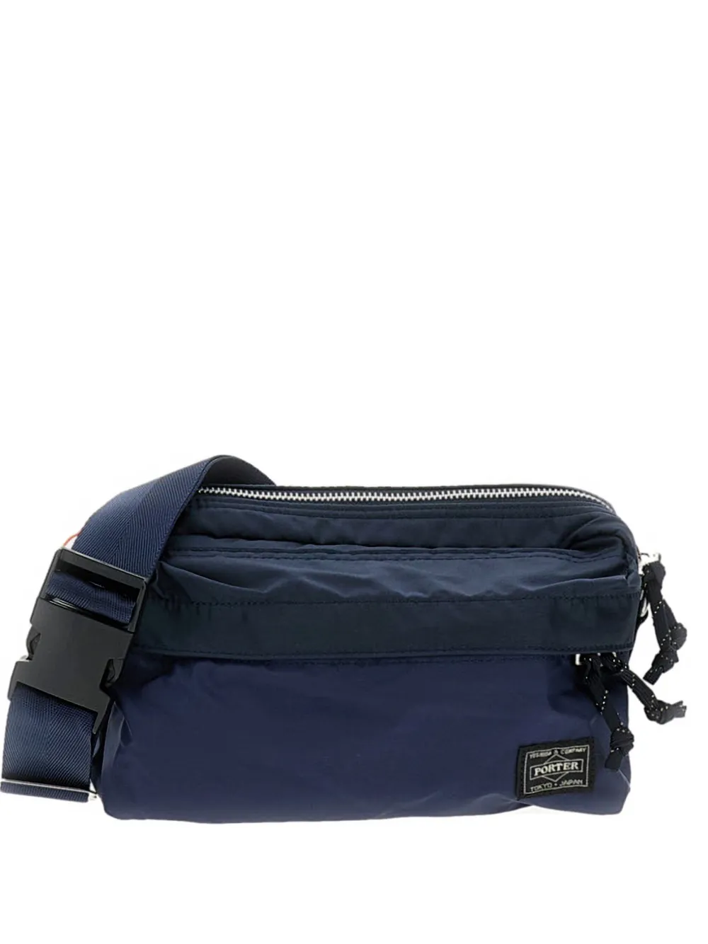 Porter-Yoshida & Co. logo-patch shoulder bag - ブルー Porter-Yoshida & Co. logo-patch shoulder bag - ブルー