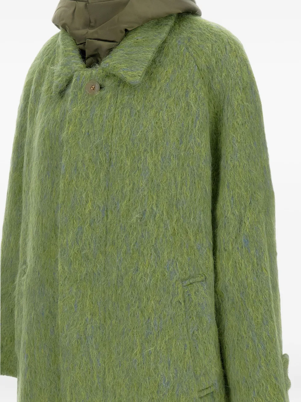 Tanaka Tanaka removable hood buttoned coat | Single Breasted Coats | Image 2