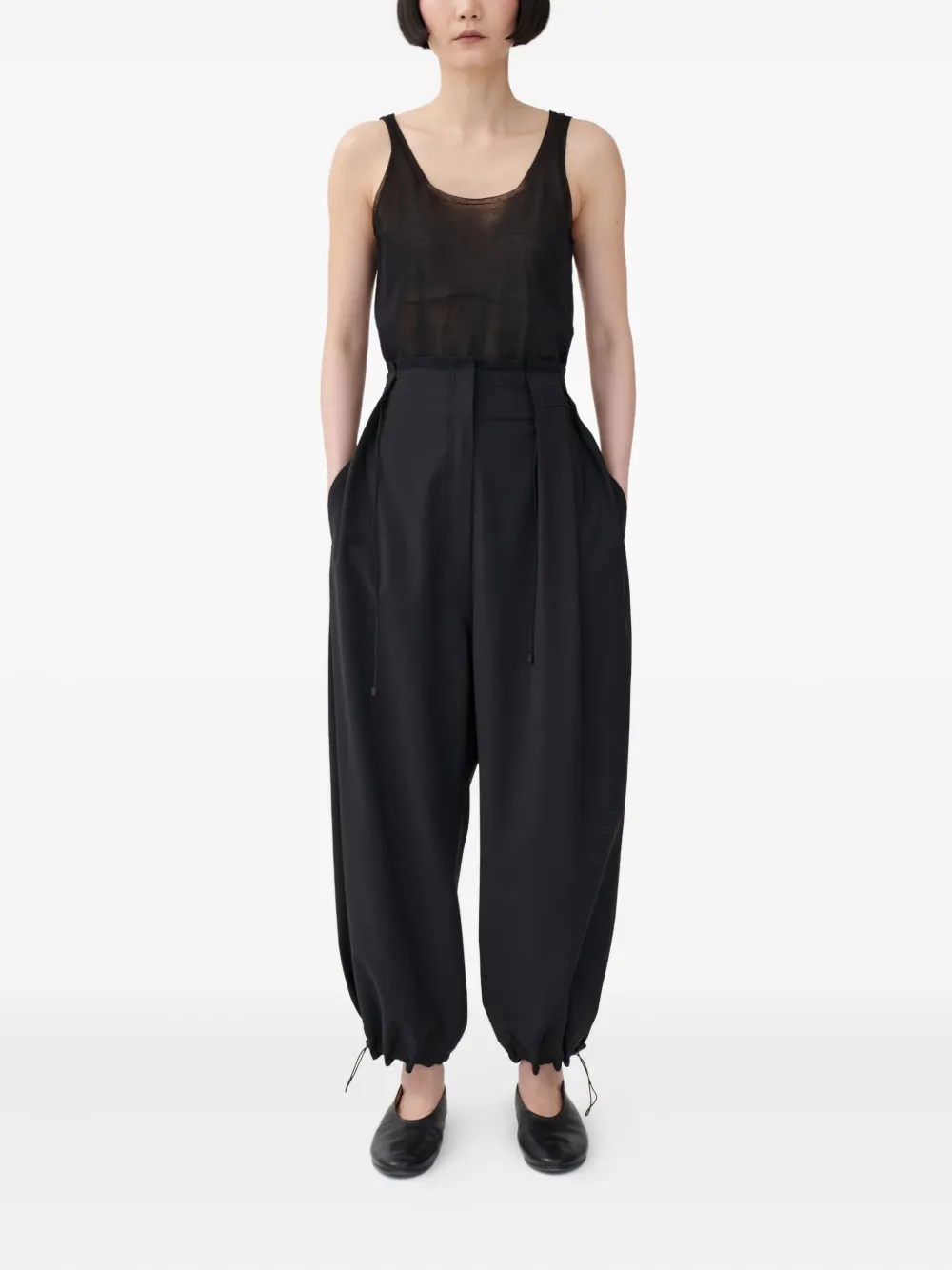 Annette Görtz Frany high-waist broek - Zwart