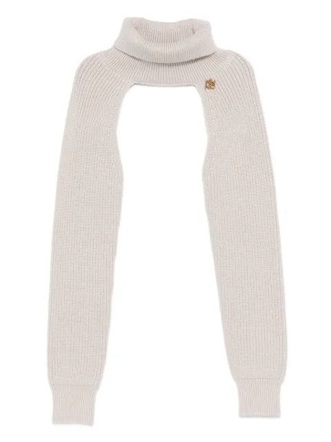 Pinko Kids roll-neck logo-plaque top