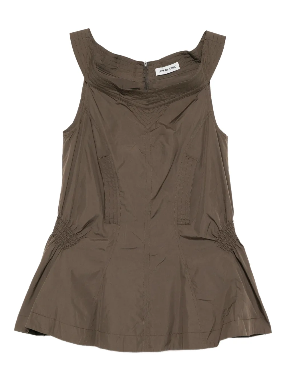 Low Classic Blusa con arricciature - Verde