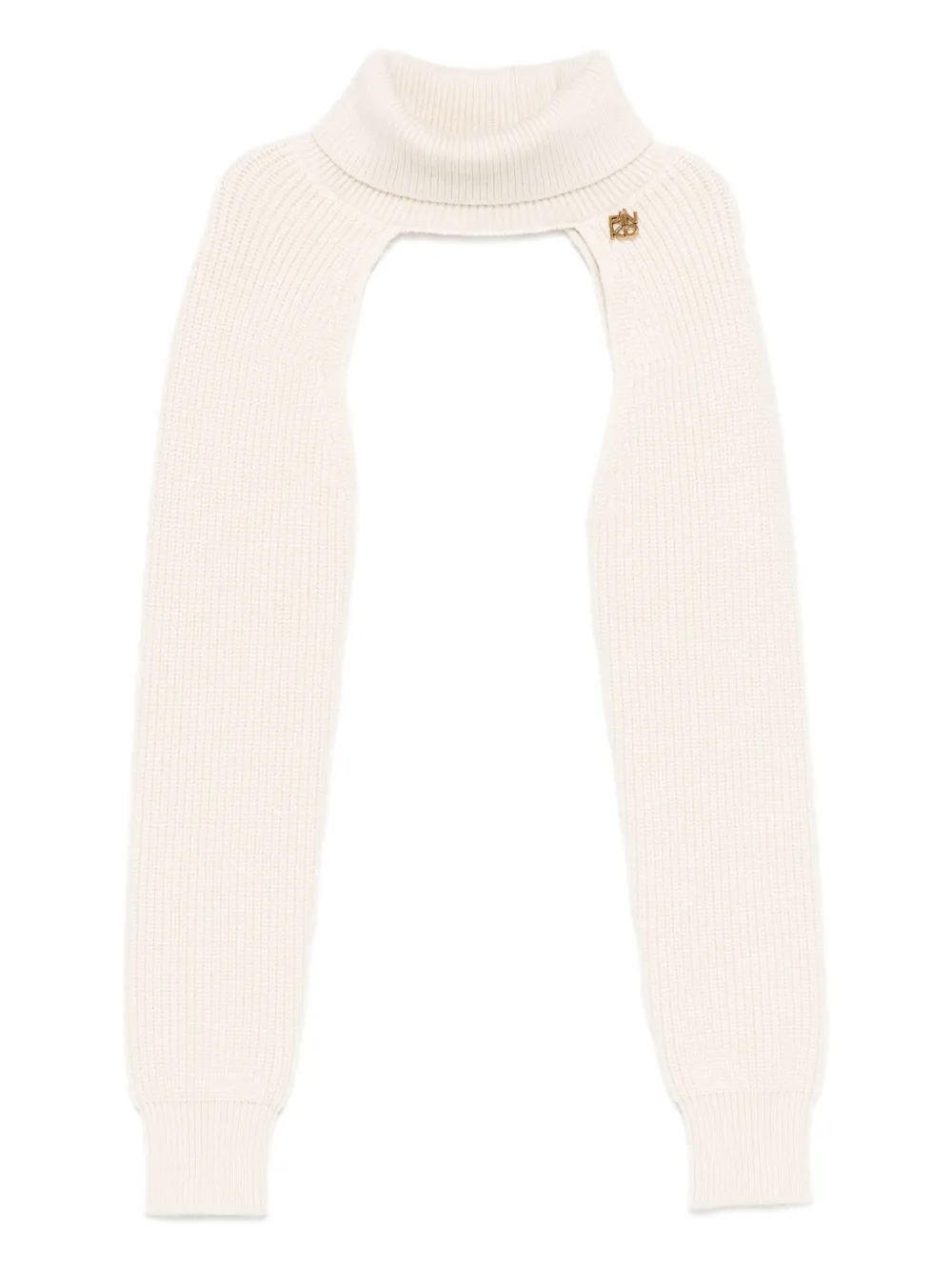 Pinko Kids roll-neck ribbed top | White | Image 1