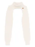 Pinko Kids roll-neck ribbed top - White