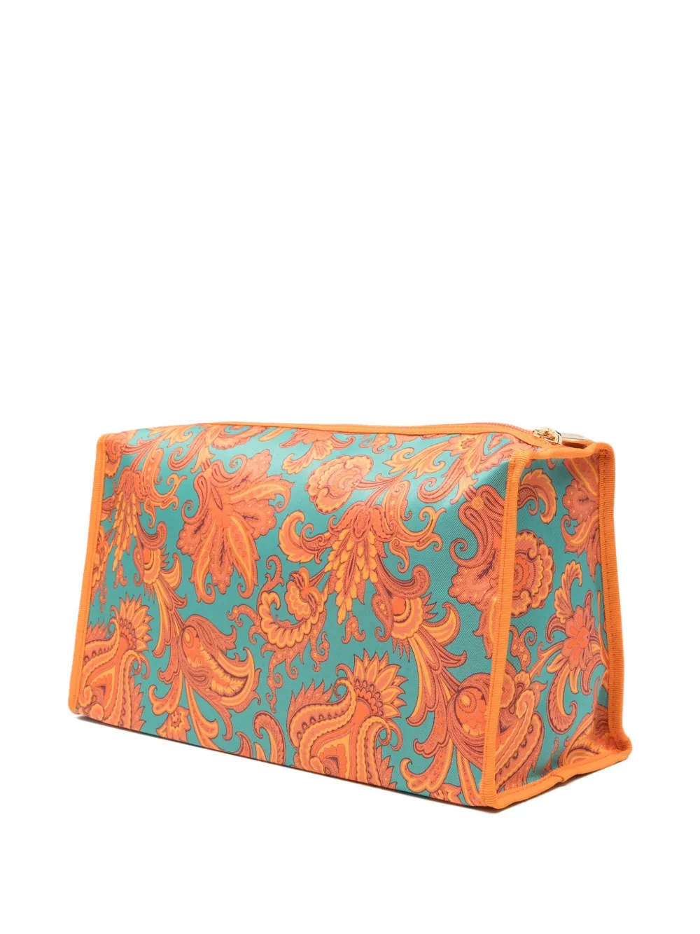 Etro Paisley-pattern Trapeze Makeup Bag In Blue