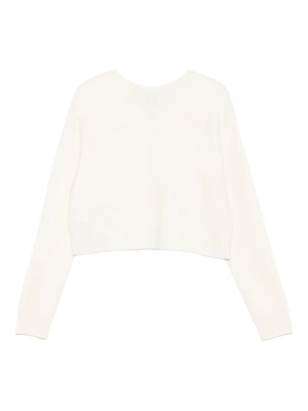 Pinko Kids embossed v-neck sweater | Girls Jumpers & Knitwear | Image 2