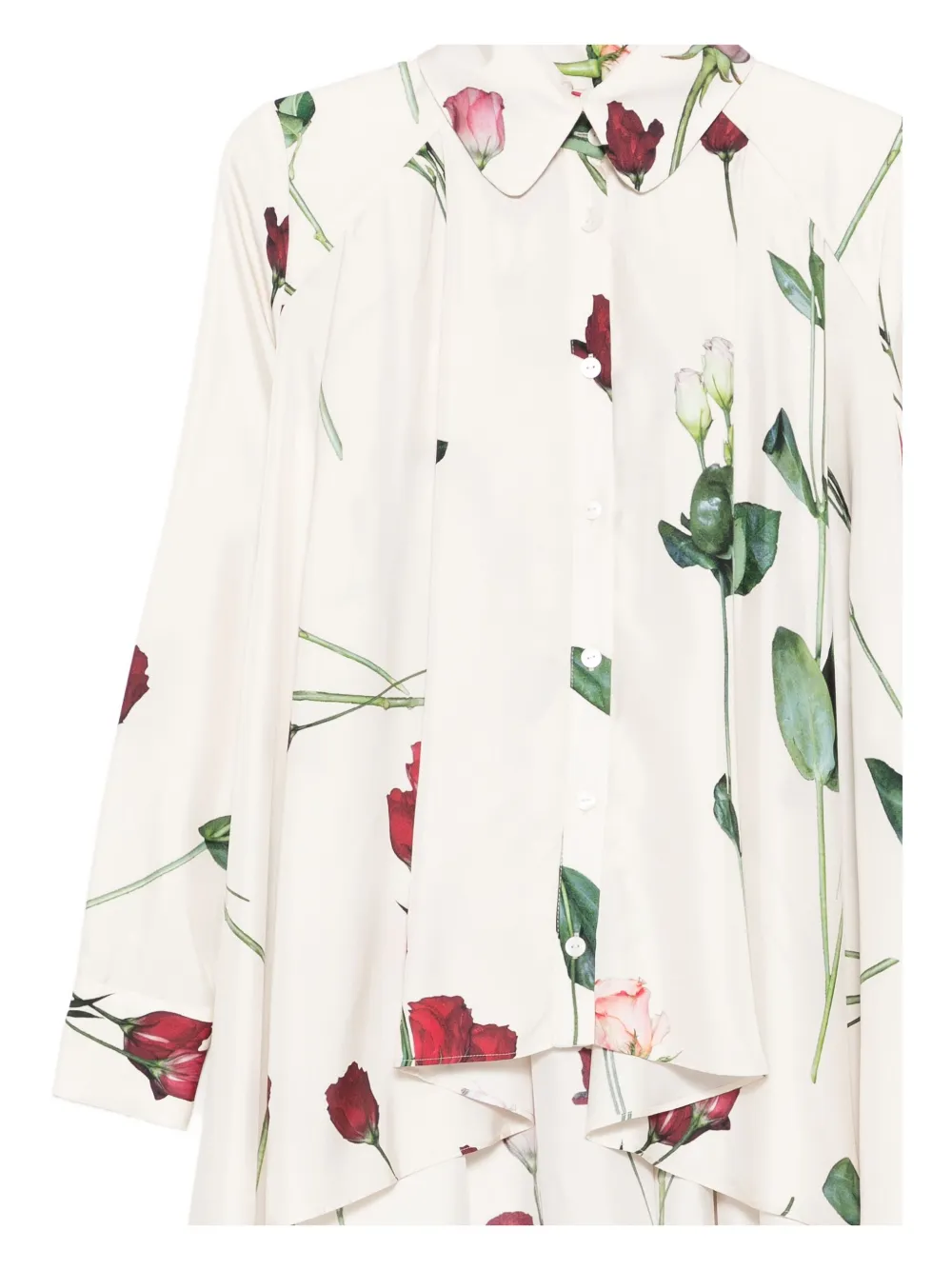 Antonio Marras Floral-print Blouse In Neutral