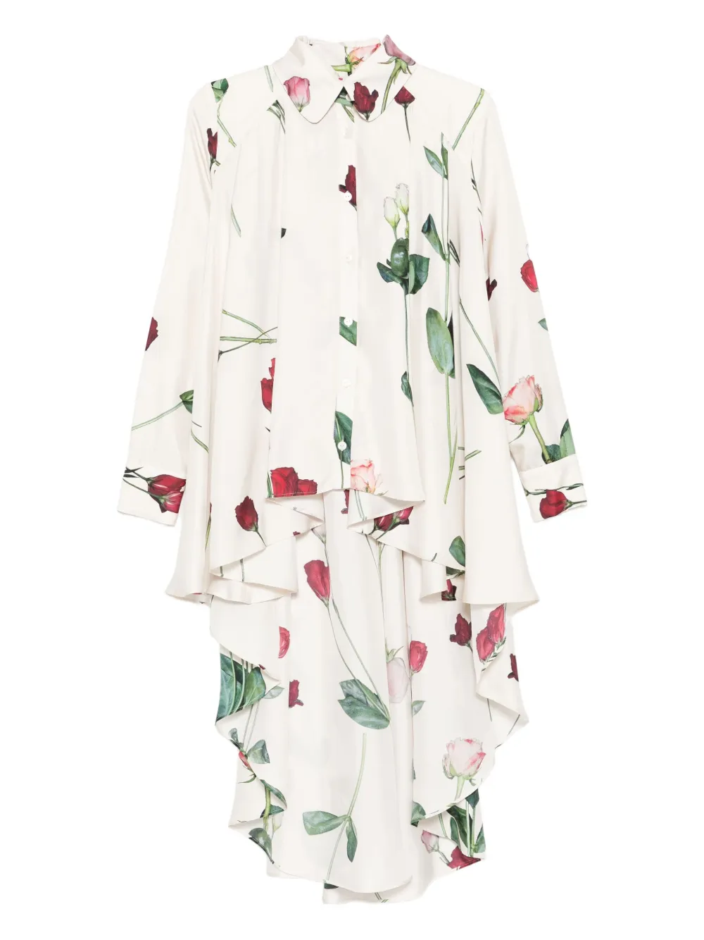 Antonio Marras Floral-print Blouse In Neutral