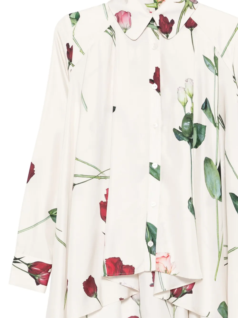 Antonio Marras Shirt met bloemenprint Beige