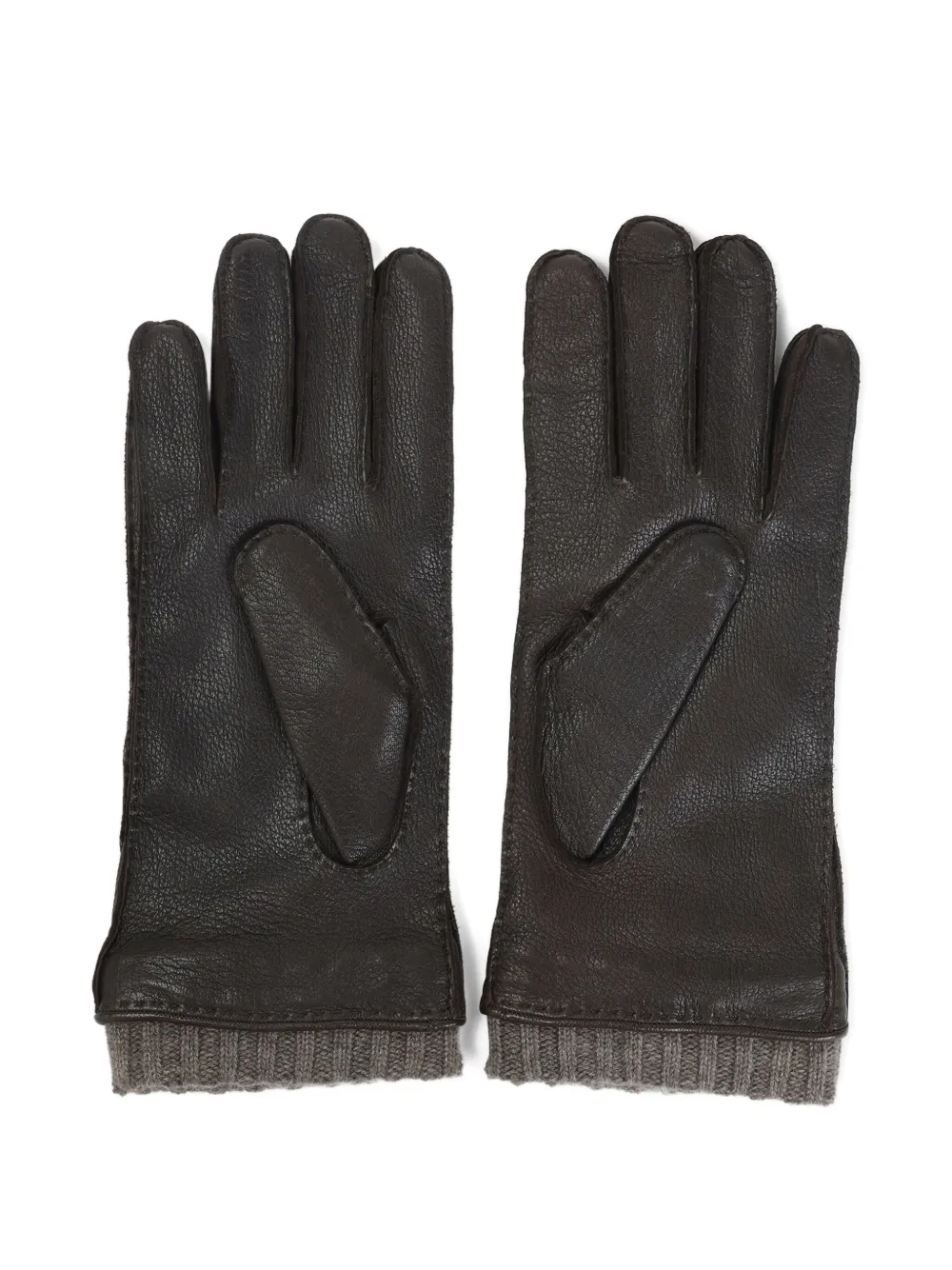 Canali Leren handschoenen - Zwart