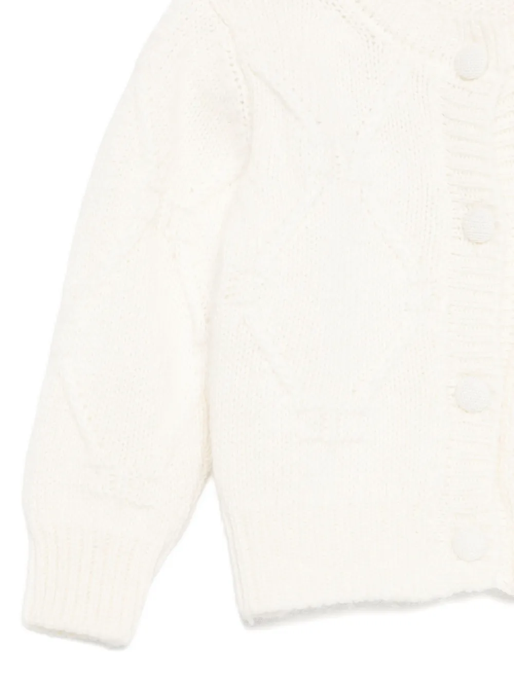 Elisabetta Franchi La Mia Bambina Vest met diamantpatroon Wit