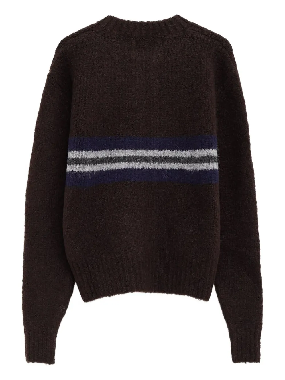 Paloma Wool Gestreepte trui met rits Bruin