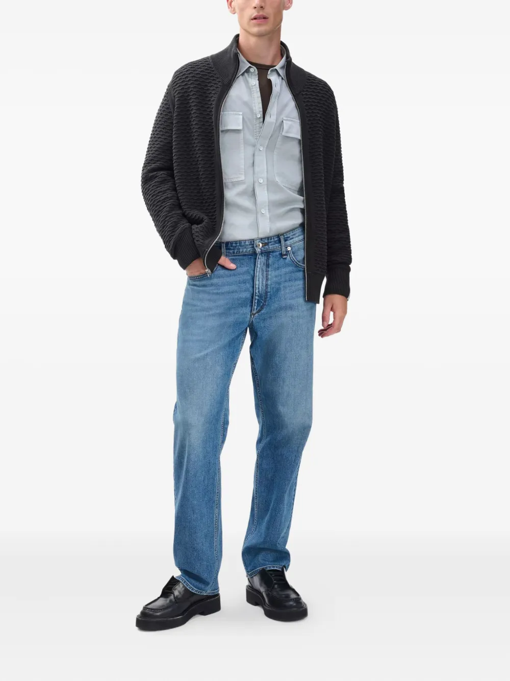 Rag & Bone Andrew Cardigan In Black