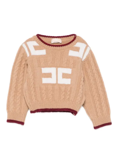 Elisabetta Franchi La Mia Bambina cable-knit sweater 