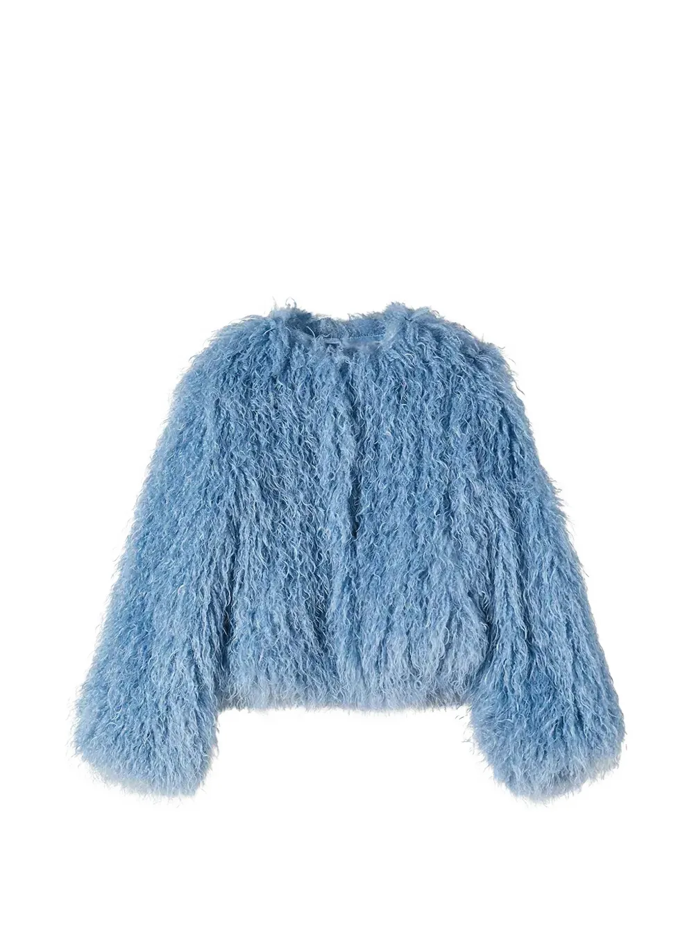 Patrizia Pepe girl faux-fur jacket - Blu