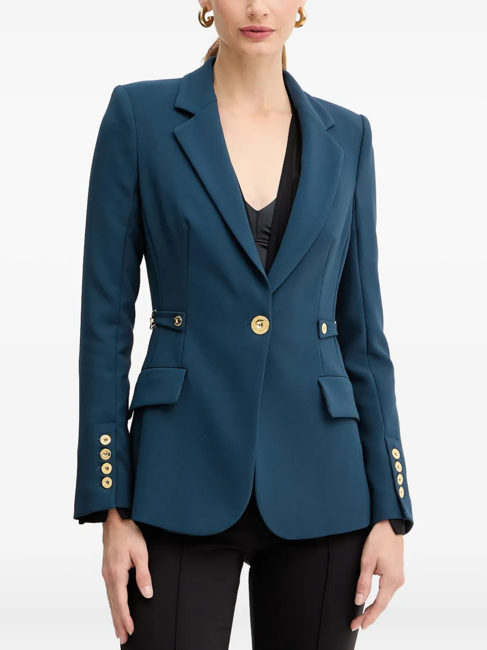 Elisabetta Franchi button embellished blazer | Blue | Image 1