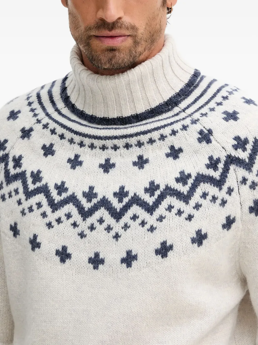 Barbour Coltrui met patroon Wit