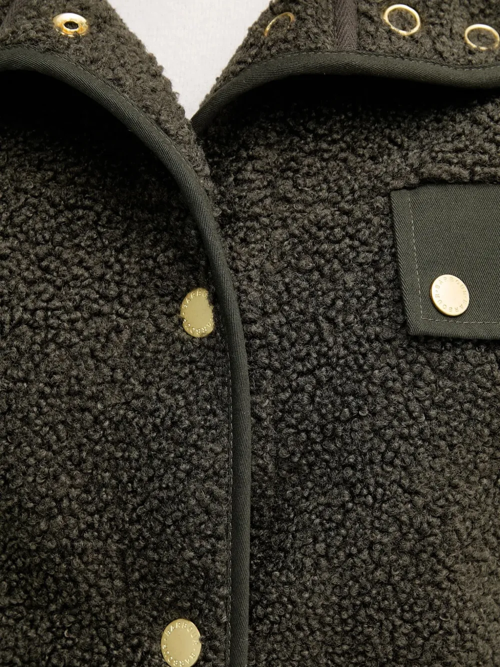 Barbour Buttoned Pocket Jacket In Green